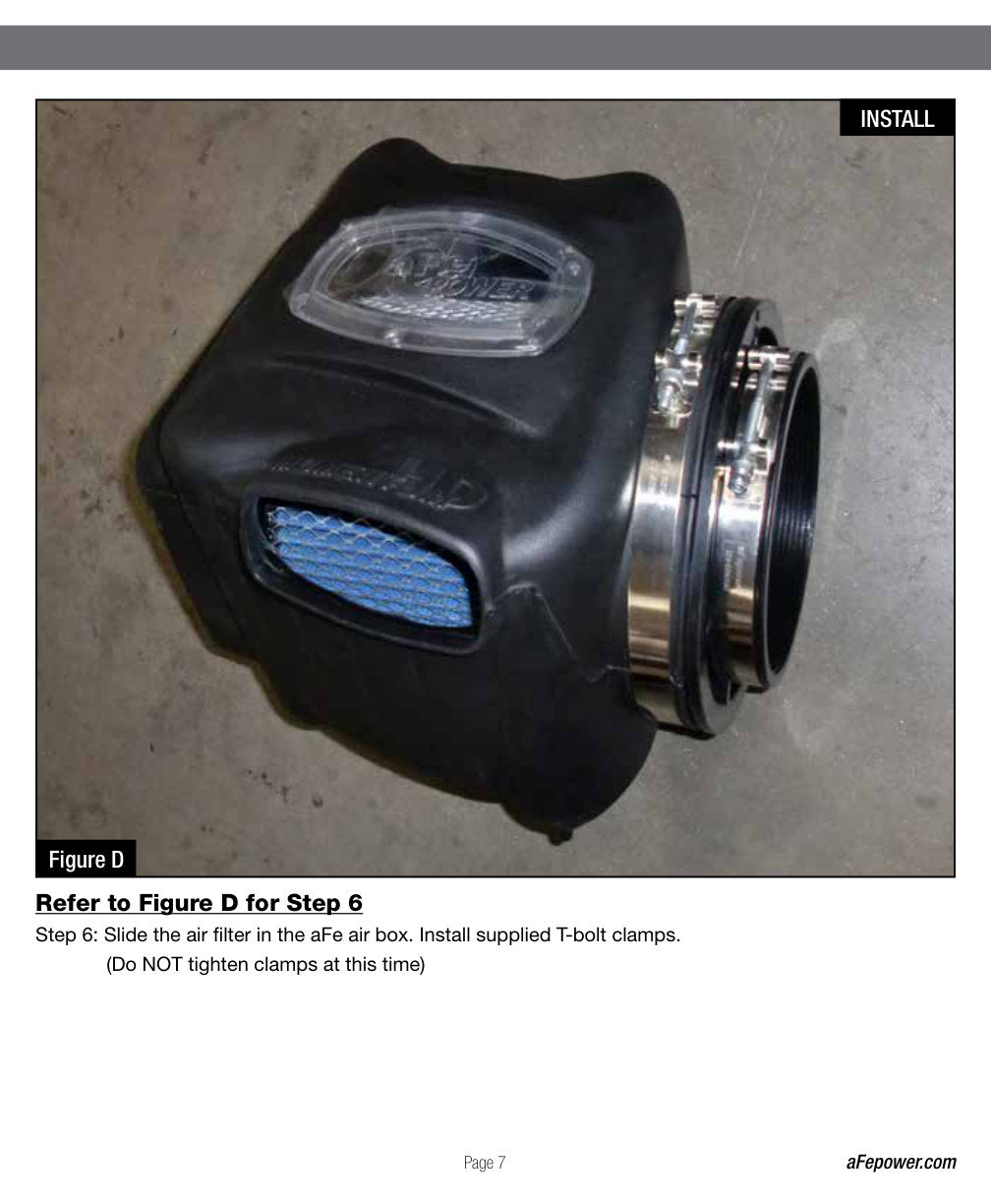aFe Momentum HD PRO 10R Stage-2 Si Intake 04.5-05 GM Diesel Trucks V8-6.6L LLY