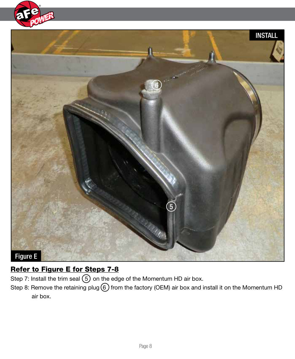aFe Momentum HD PRO 10R Stage-2 Si Intake 04.5-05 GM Diesel Trucks V8-6.6L LLY