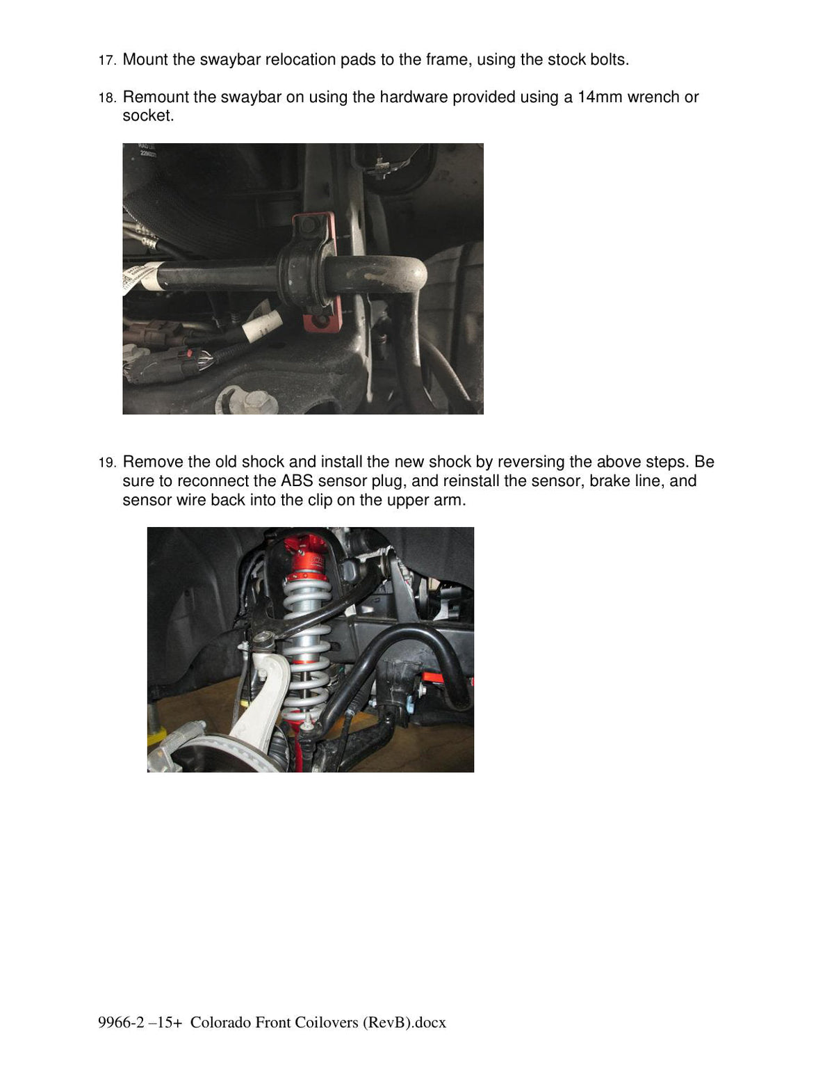 aFe Sway-A-Way 2.5in Front Coil Over Kit 15-17 GM Colorado/Canyon