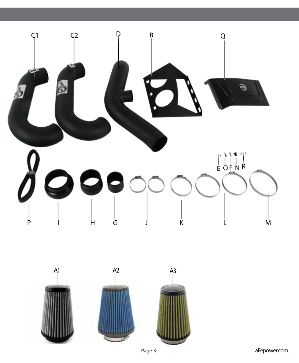 aFe MagnumFORCE Intakes Stage-2 Pro DRY S 11 Ford F-150 V6 3.5L (tt) EcoBoost