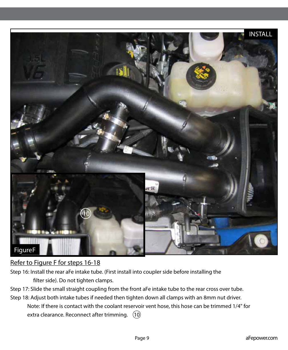 aFe MagnumFORCE Intakes Stage-2 Pro DRY S 11 Ford F-150 V6 3.5L (tt) EcoBoost