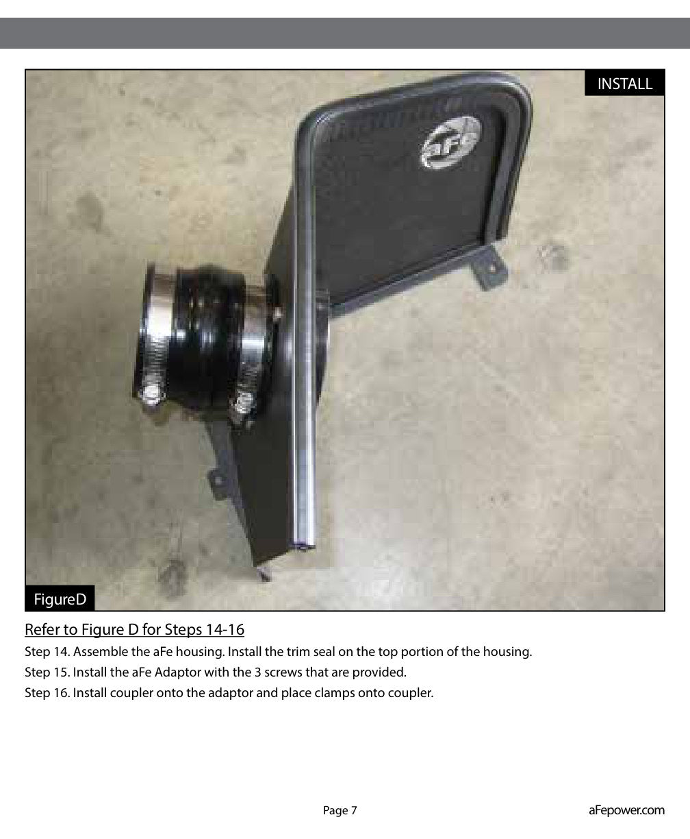 aFe MagnumFORCE Intake Stage-2 Pro DRY S 2014 Jeep Cherokee V6 3.2L