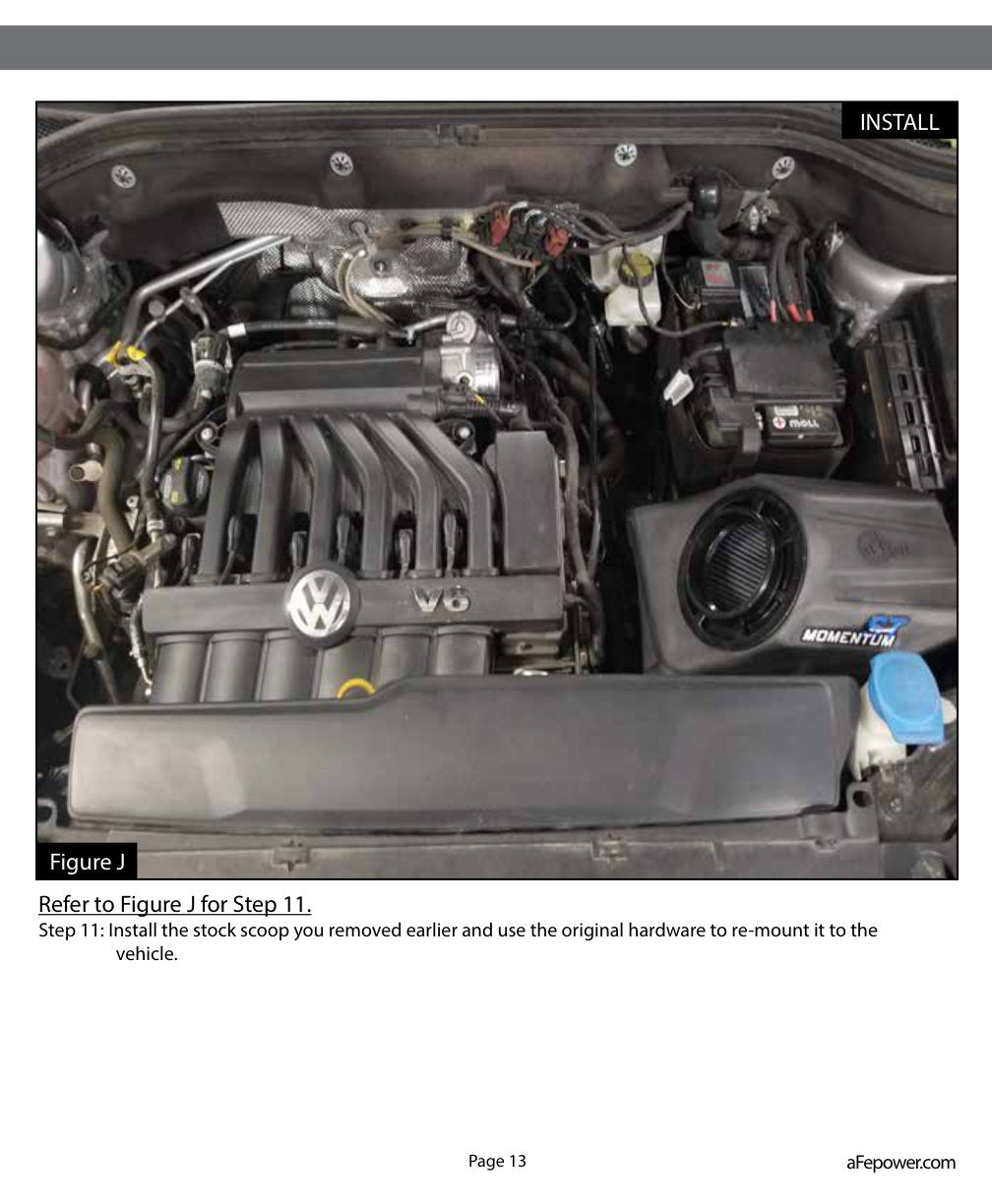 aFe Momentum GT Pro DRY S Air Intake System 2018 Volkswagen Atlas V6-3.6L
