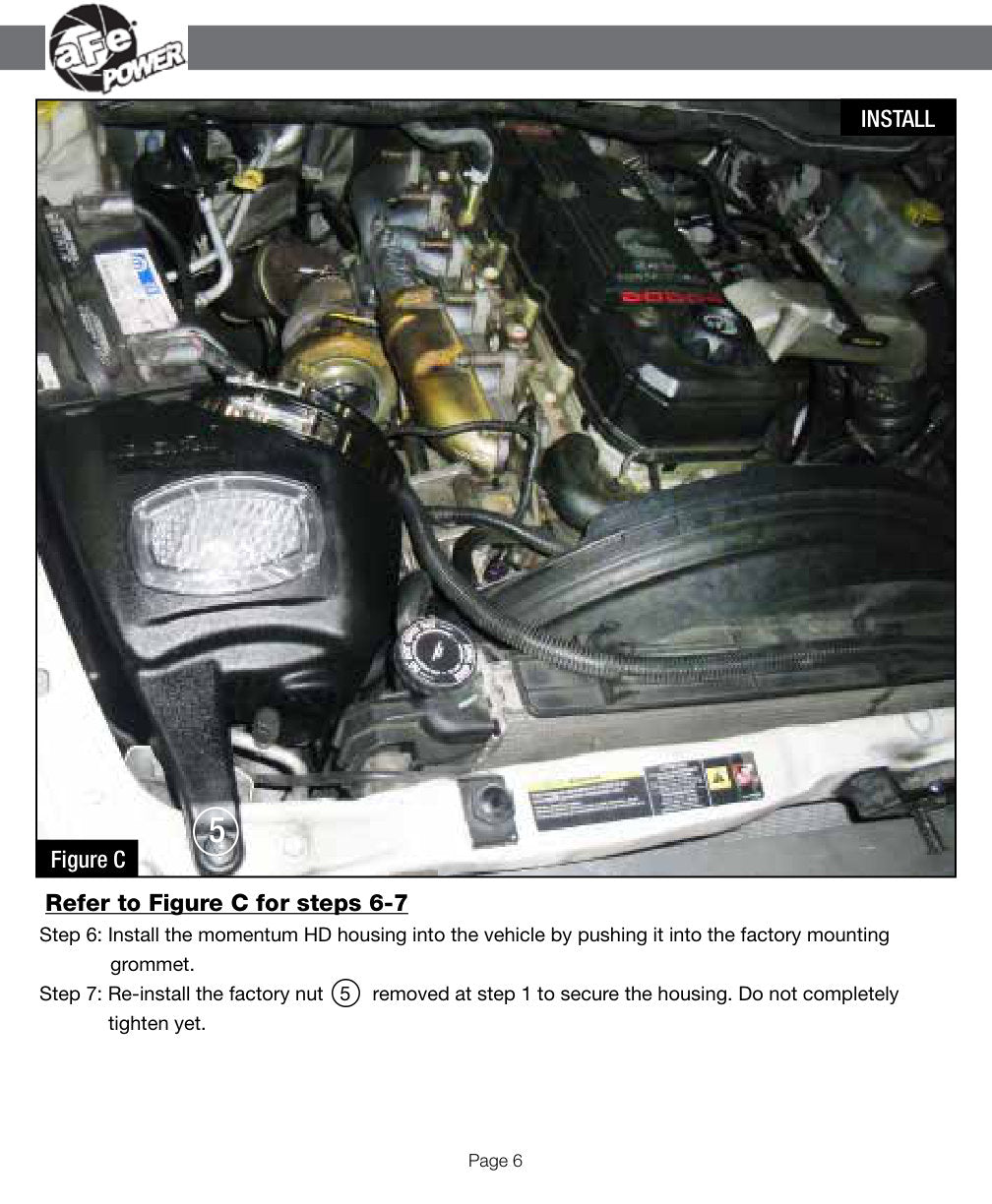aFe Momentum HD PRO Dry S Stage-2 Intake System Dodge Diesel Trucks 03-07 L6 (Use afe51-72002-E)