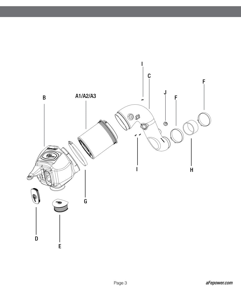 aFe Momentum HD PRO Dry S Stage-2 Si Intake Dodge Diesel Trucks 07.5-09 L6-6.7L (See afe51-72003-E)