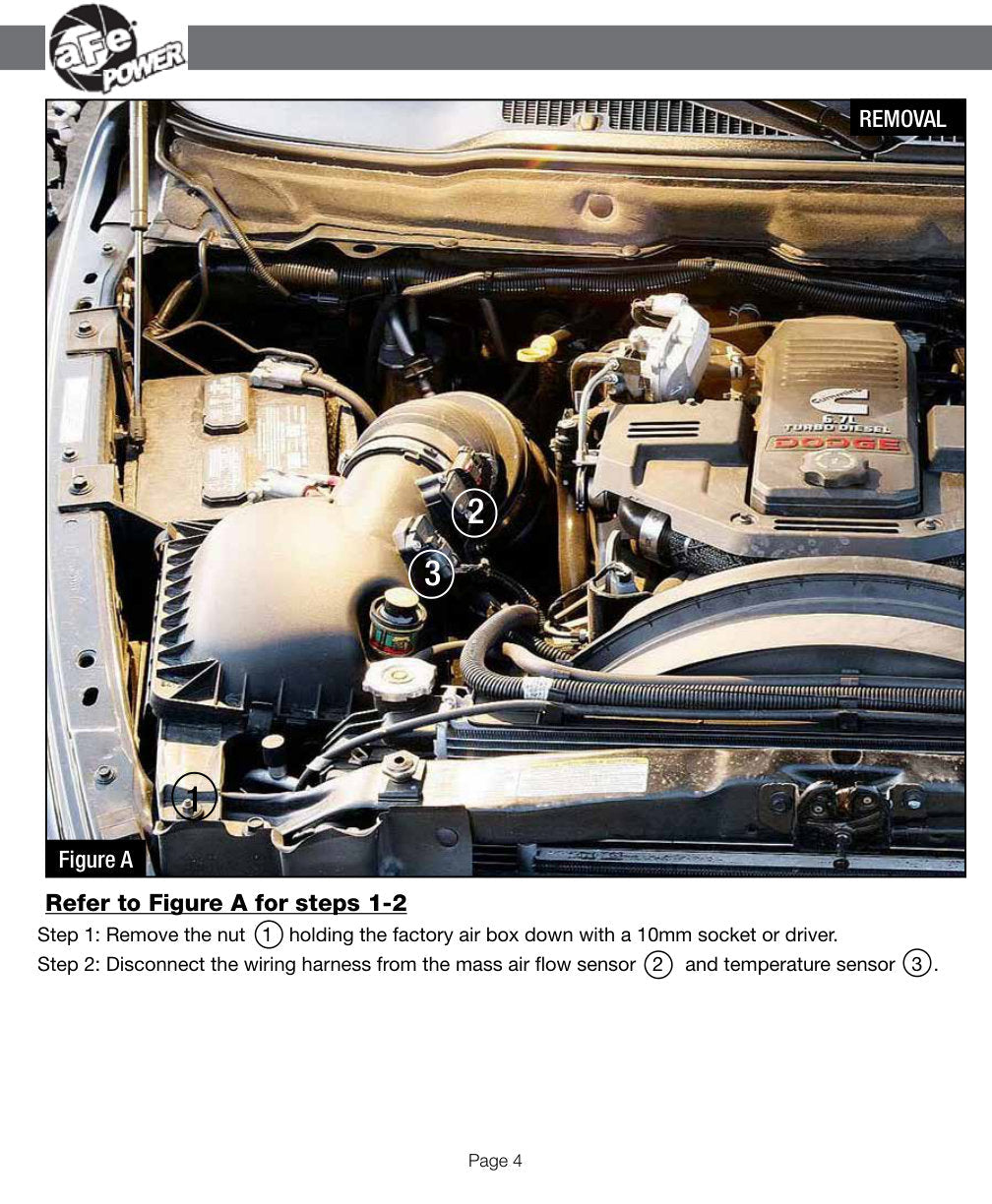 aFe Momentum HD PRO Dry S Stage-2 Si Intake Dodge Diesel Trucks 07.5-09 L6-6.7L (See afe51-72003-E)