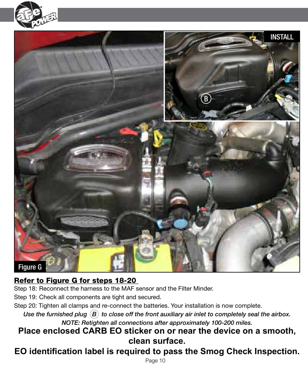 aFe Momentum HD Pro DRY S Stage-2 Si Intake 08-10 Ford Diesel Trucks V8-6.4L (See afe51-73004-E)