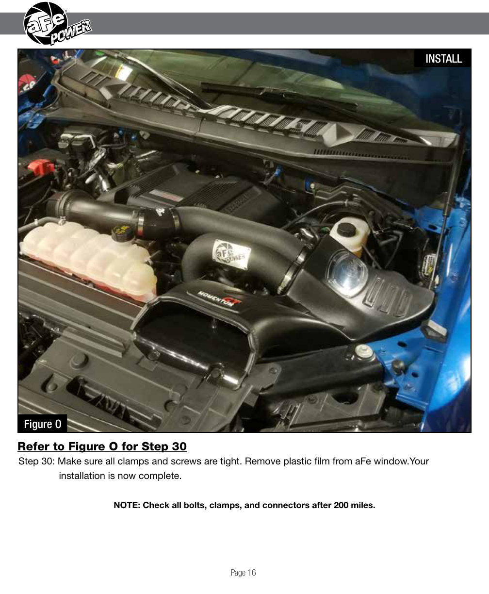 aFe POWER Momentum XP Pro Dry S Intake System 2017 Ford F-150 Raptor V6-3.5L (tt) EcoBoost