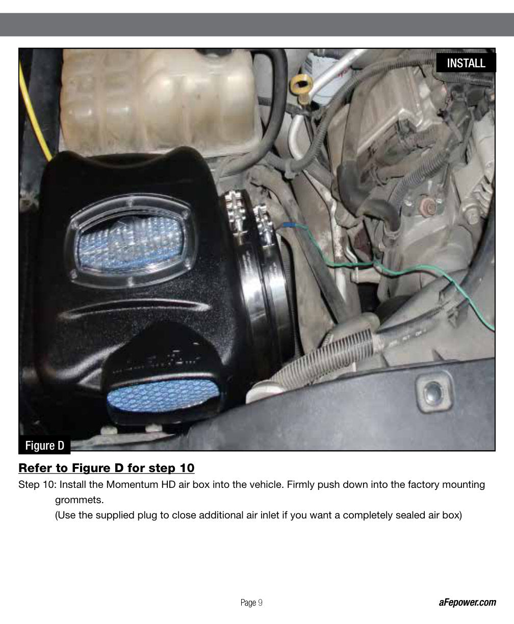 aFe Momentum HD PRO Dry S Stage-2 Si Intake 01-04 GM Diesel Trucks V8-6.6L LB7 (See afe51-74001-E)