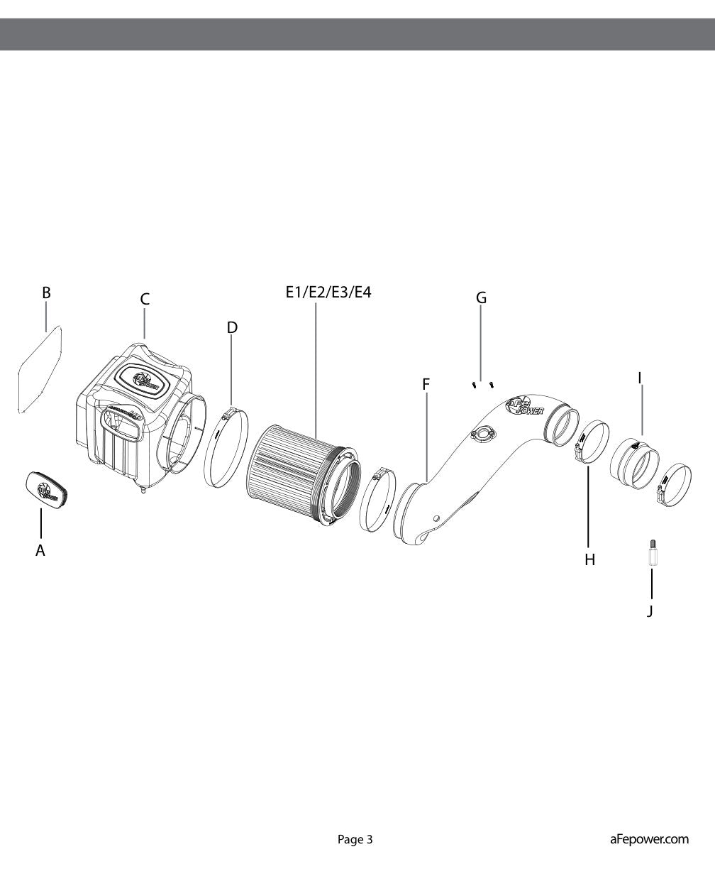 aFe Momentum HD PRO DRY S Stage-2 SI Intake System GM Diesel Trucks 06-07 V8-6.6L (See 51-74003-E)