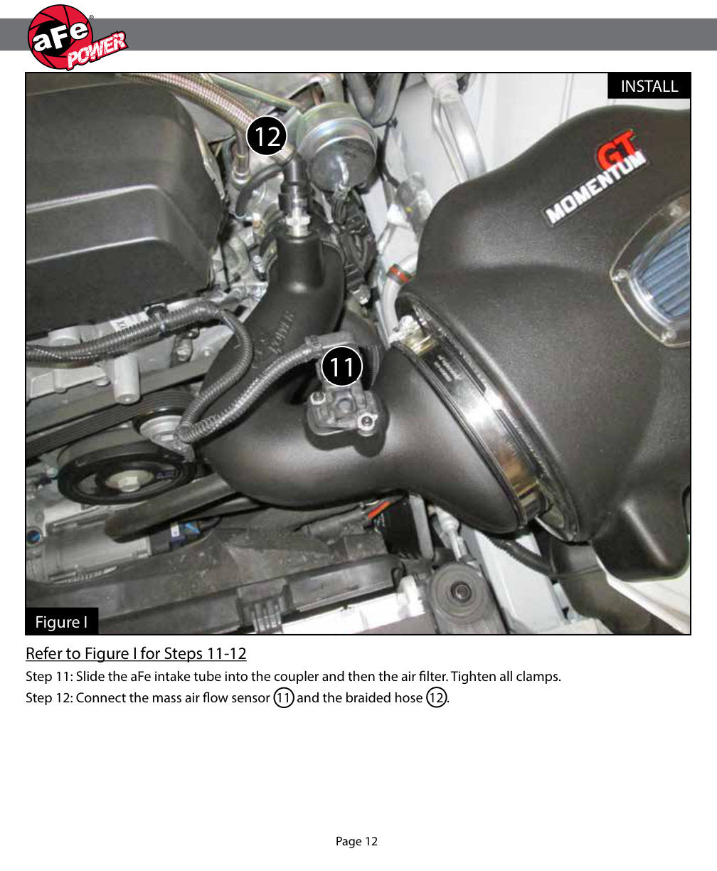 aFe Momentum GT Pro DRY S Intake System Chevrolet Camaro 16-17 I4 2.0L (t)