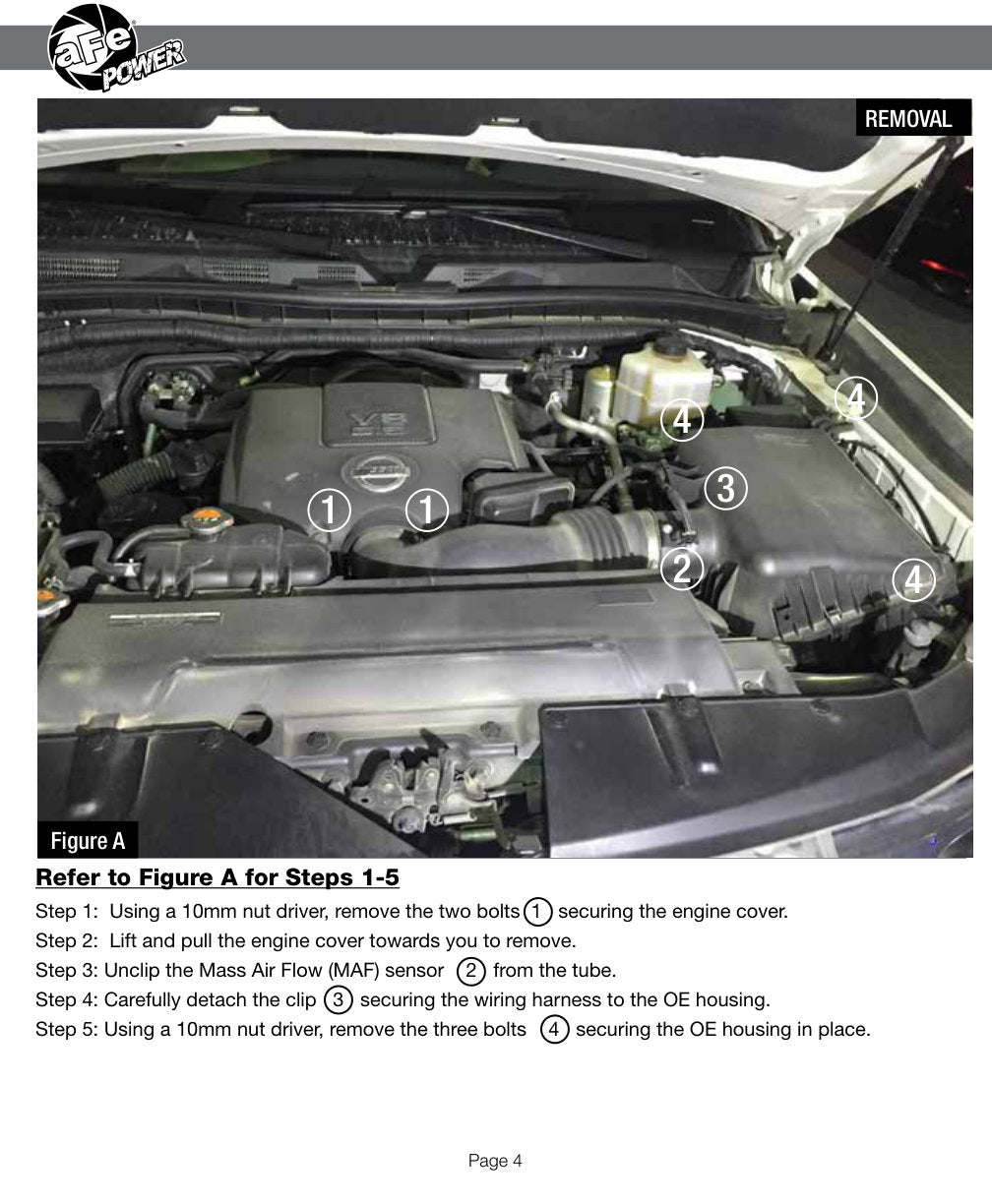 aFe Momentum GT PRO DRY S Stage-2 Intake System 10-15 Nissan Patrol 5.6L V8