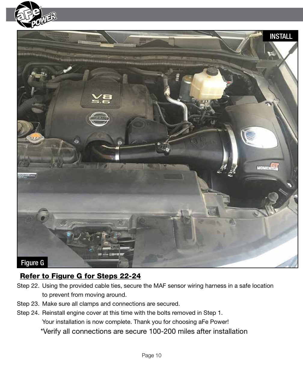aFe Momentum GT PRO DRY S Stage-2 Intake System 10-15 Nissan Patrol 5.6L V8