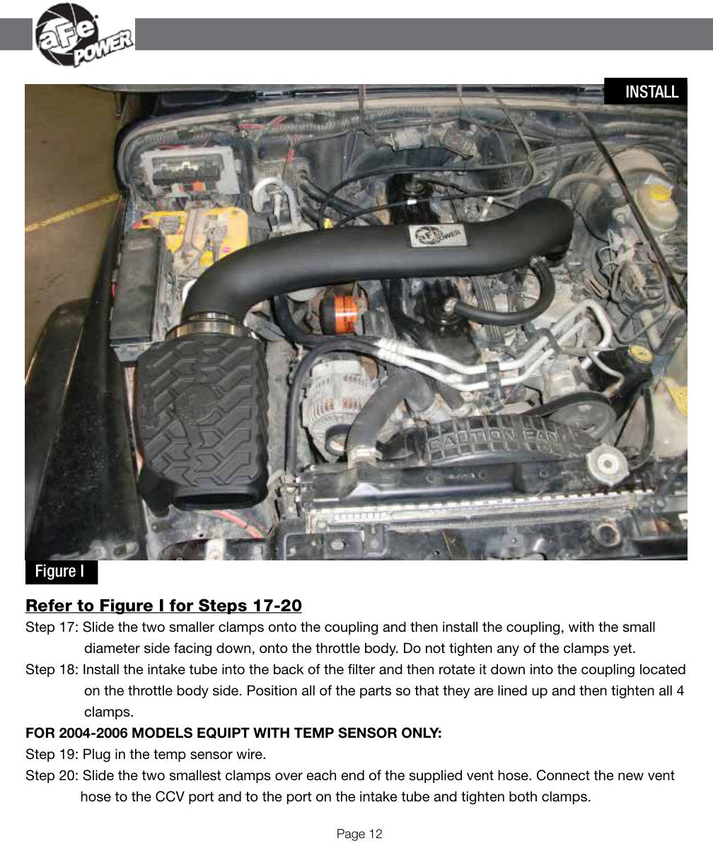 aFe Momentum GT Pro DRY S Stage-2 Intake System 97-06 Jeep Wrangler (TJ) L6 4.0L