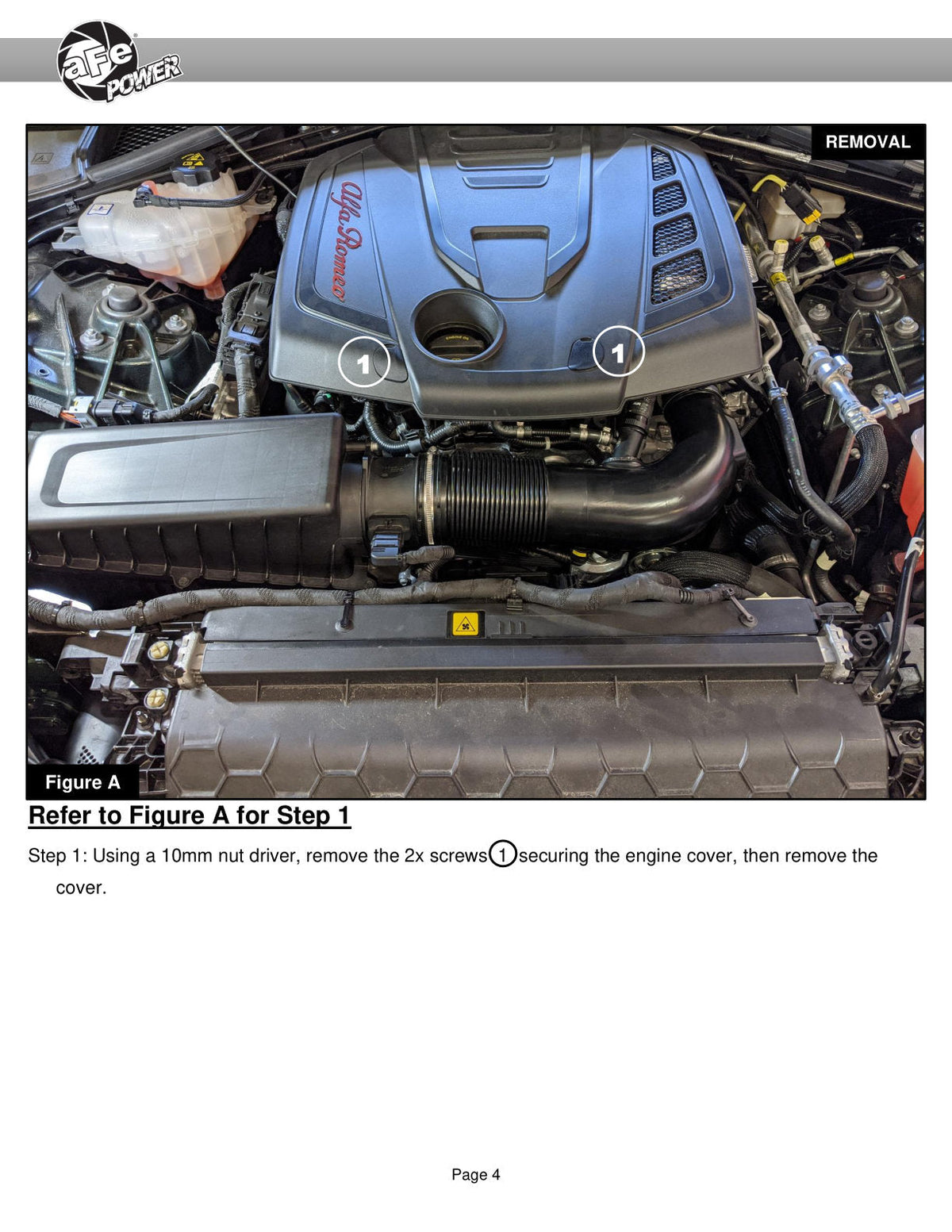 aFe POWER Momentum GT Pro Dry S Intake System 17-21 Alfa Romeo Giulia L4-2.0L (t)