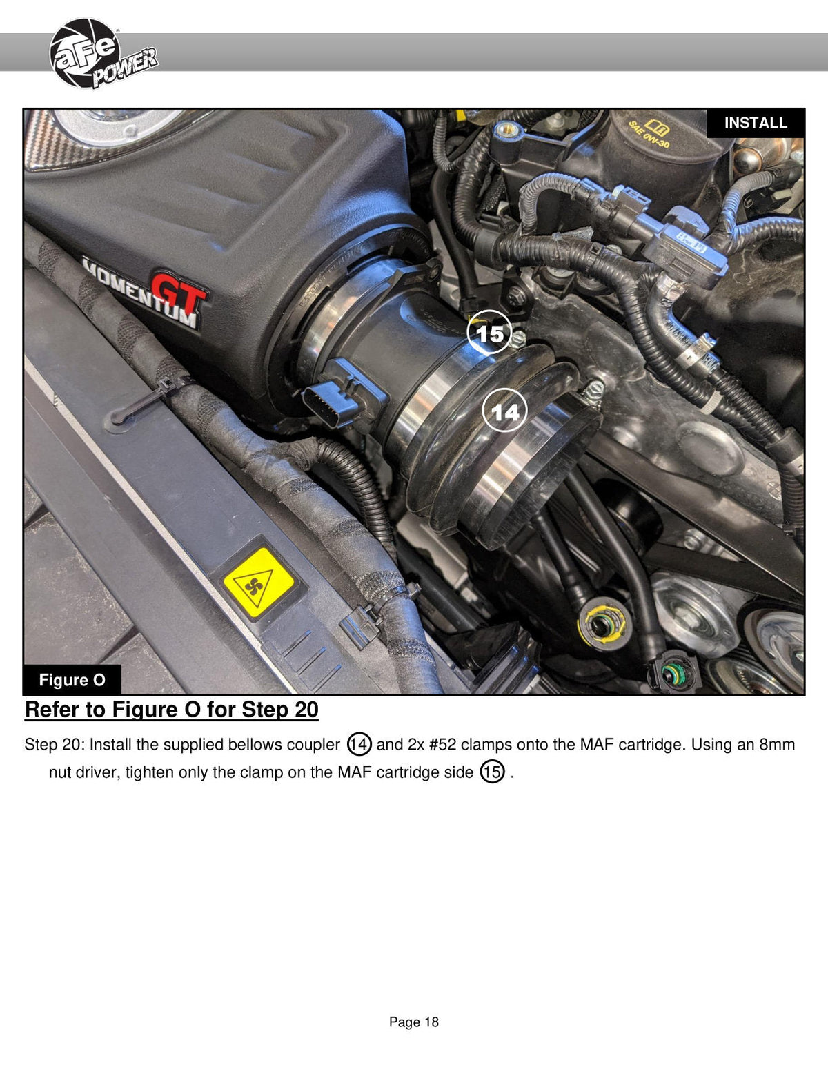 aFe POWER Momentum GT Pro Dry S Intake System 17-21 Alfa Romeo Giulia L4-2.0L (t)