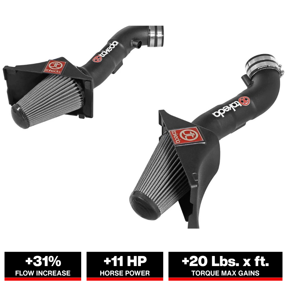 aFe Takeda Stage-2 Intake System Pro Dry S Infiniti Q50 14-15 V6-3.7L