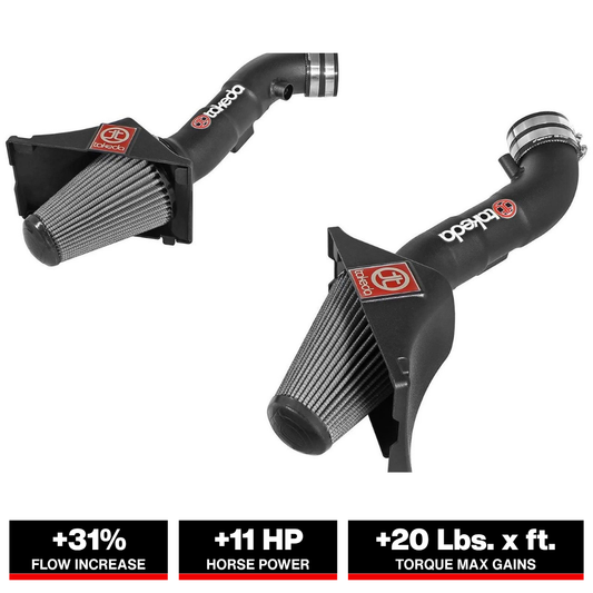 aFe Takeda Stage-2 Intake System Pro Dry S Infiniti Q50 14-15 V6-3.7L