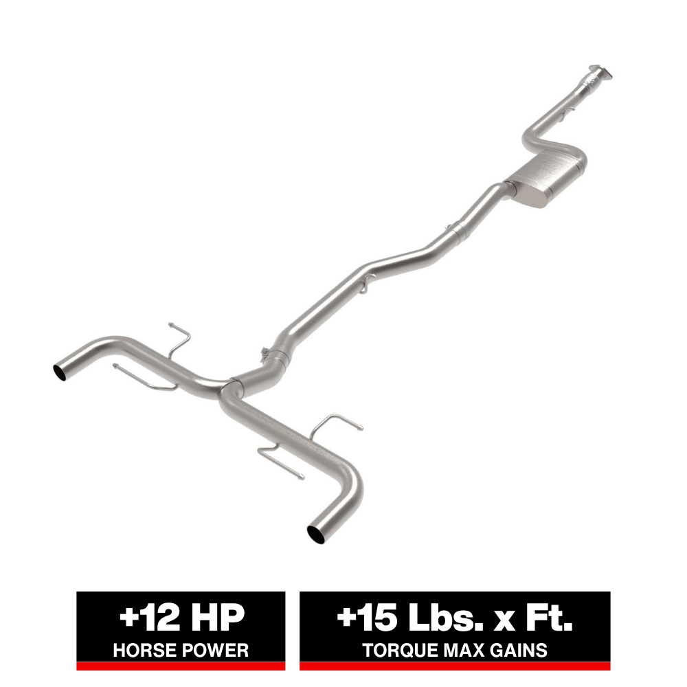 aFe 17-21 Alfa Romeo Giulia L4-2.0L (t) Mach Force-Xp 2in to 2-1/2in 304SS Cat-Back Exhaust
