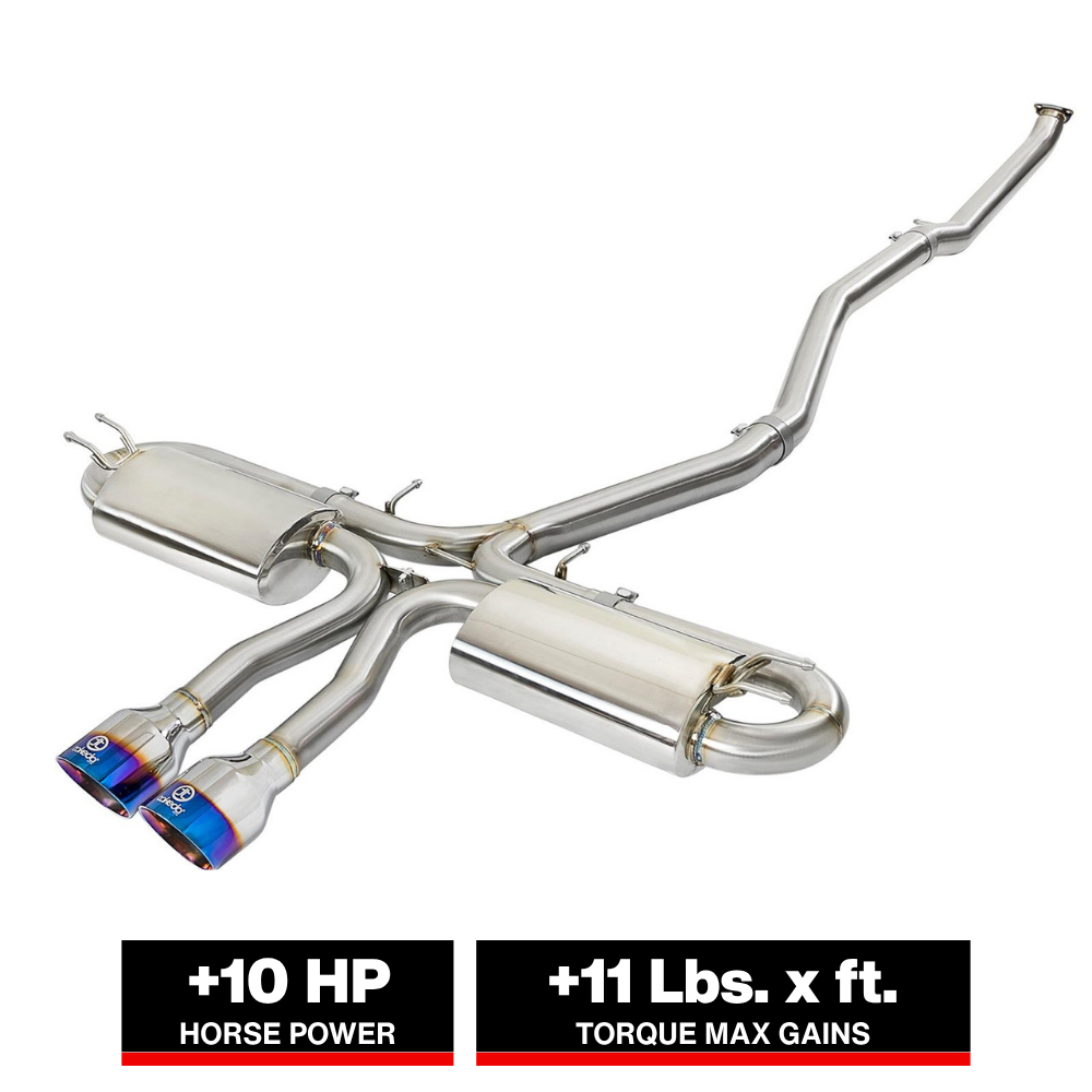 aFe Takeda 3in 304 SS Cat-Back Exhaust System w/ Blue Tips 2017+ Honda Civic Si 4Dr I4 1.5L (t)