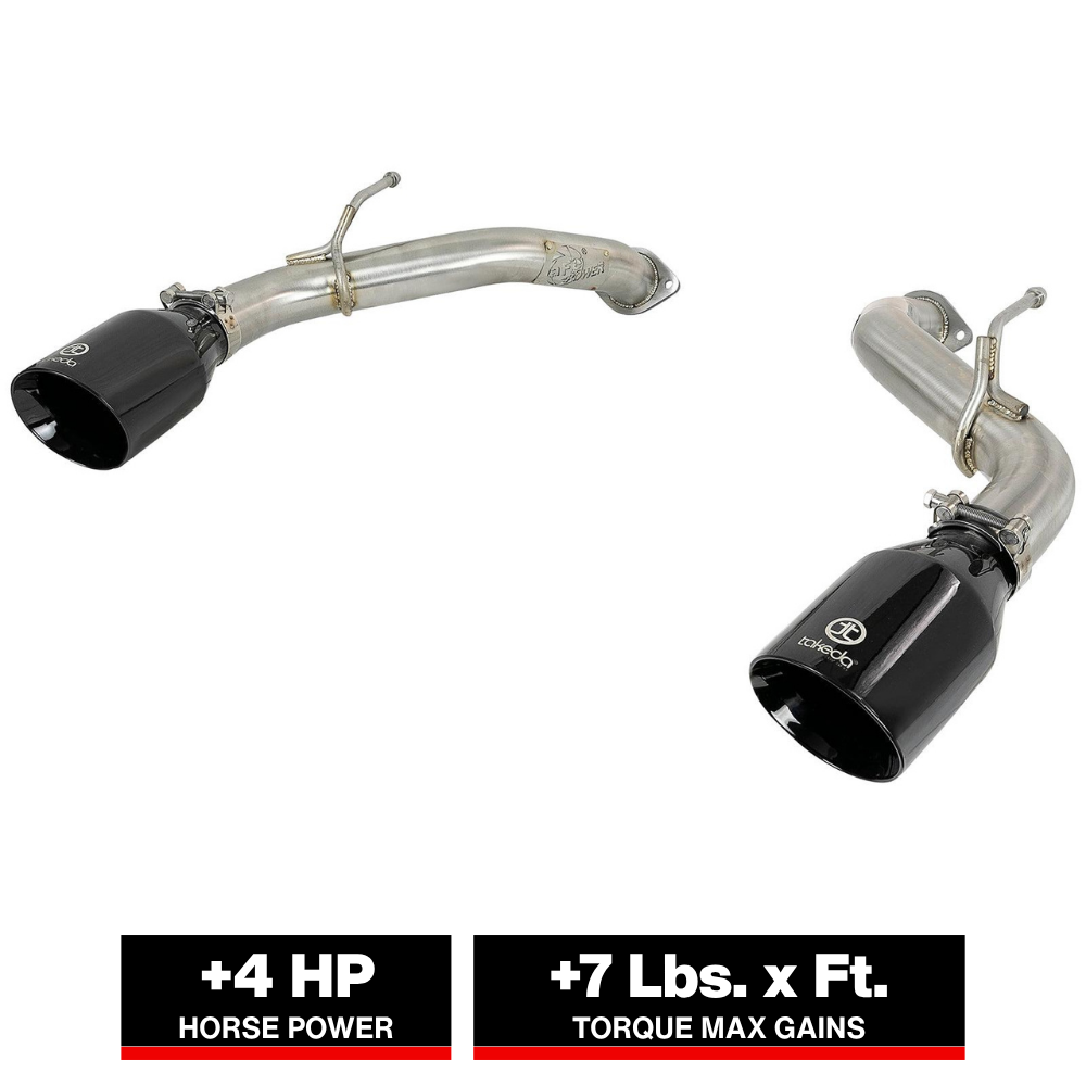 aFe Takeda 2.5in 304 SS Axle-Back Exhaust w/ Carbon Fiber Tips 16-19 Infiniti Q50 V6-3.0L (tt)