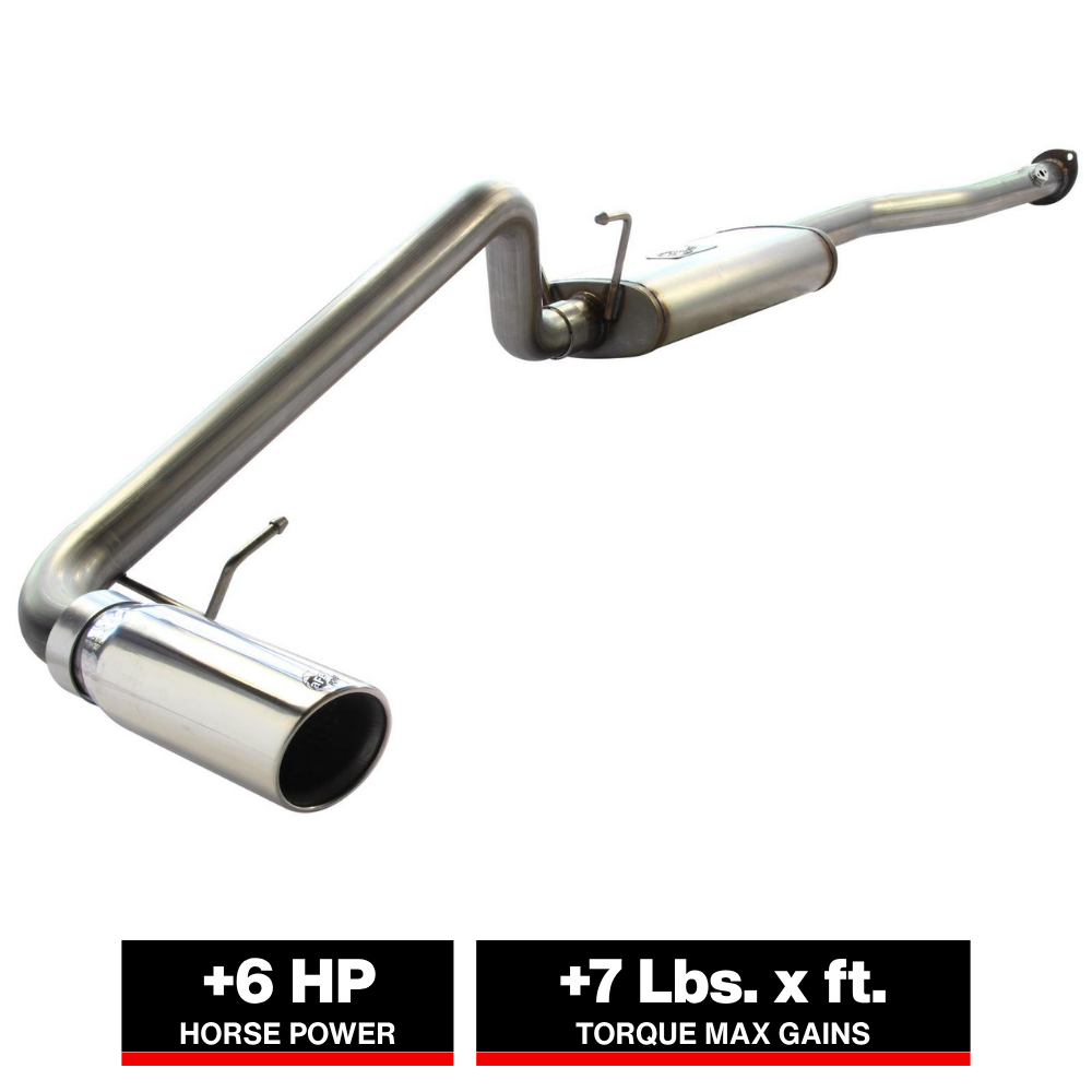 aFe MACHForce XP Exhausts Cat-Back SS w/Polished Tips 99-04 Toyota Tacoma L4-2.7L