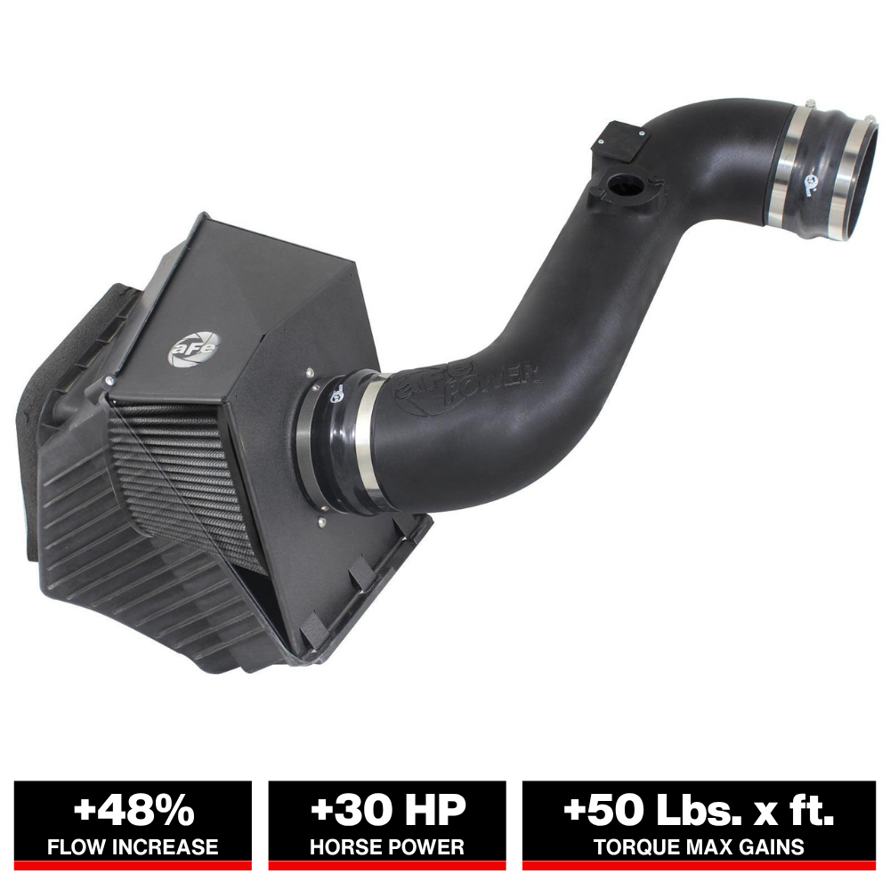 aFe Magnum FORCE Stage-2 Pro DRY S Intake System 11-15 GM Diesel Trucks V8 6.6L (td) LML