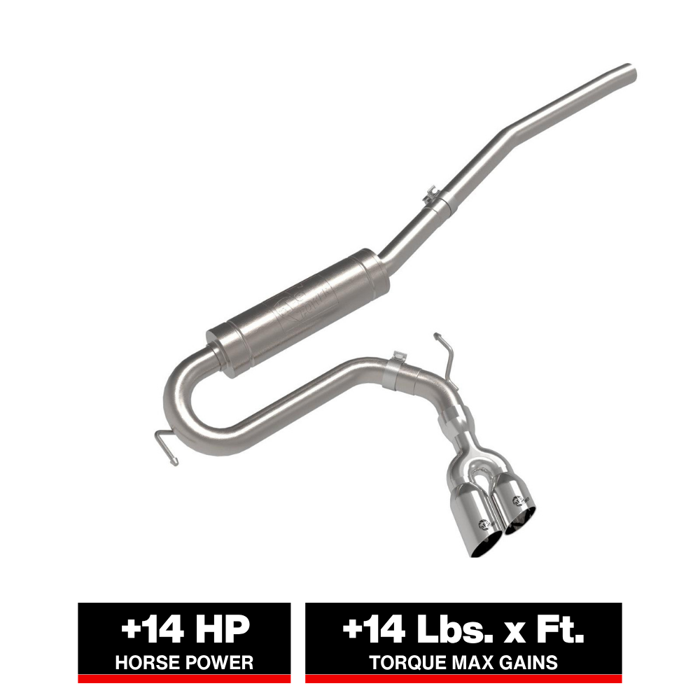 aFe 22-23 Ford Maverick EcoBoost L4 2.0L(t) Rebel Series 2-1/2in 304 SS Cat-Back w/ Polished Tip