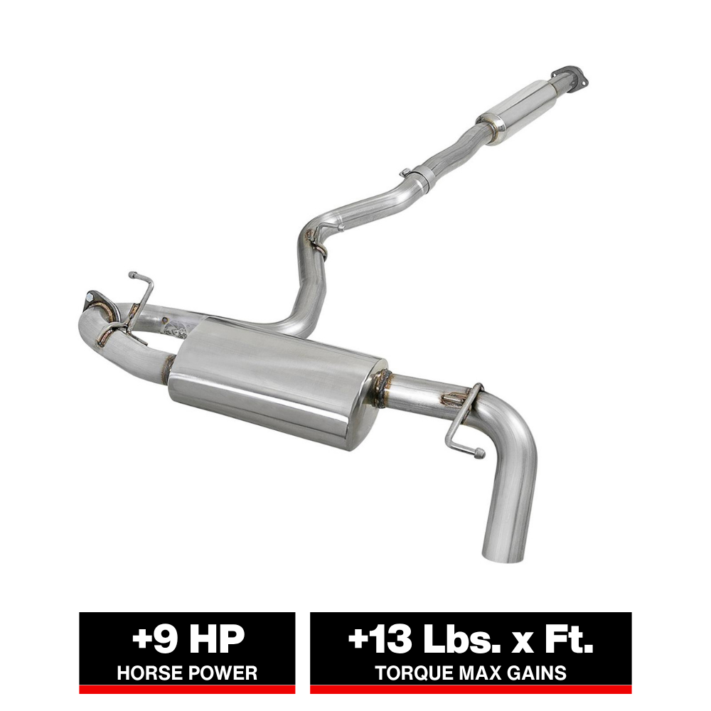 aFe POWER Takeda 2.5in 304 SS Cat-Back Exhaust System Subaru Crosstrek 18-19 H4-2.0L