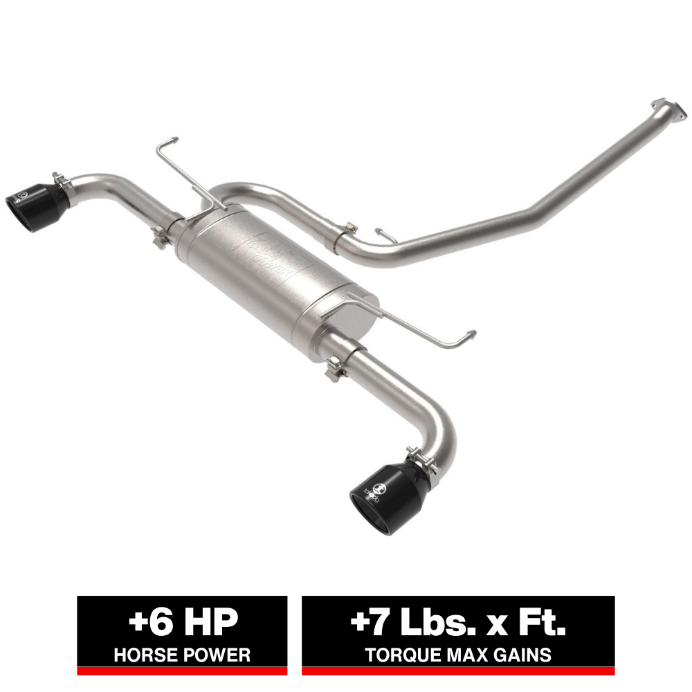aFe POWER Takeda 19-21 Toyota RAV4 L4-2.5L 304SS CB Exhaust w/ Black Tips