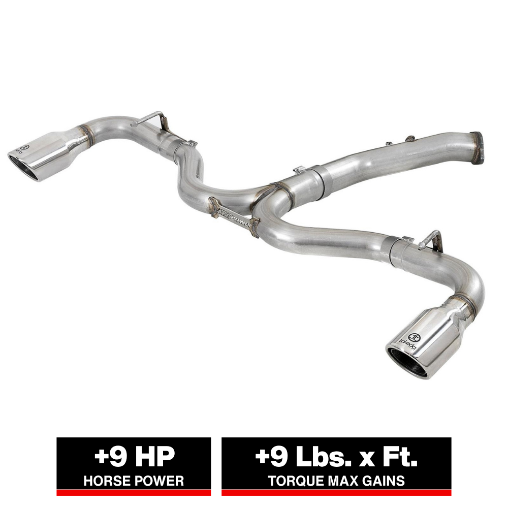 aFe Takeda 3in-2.5in SS Axle-Back Exhaust w/Polished Tips 2018 Hyundai Elantra GT Sport I4-1.6L(t)
