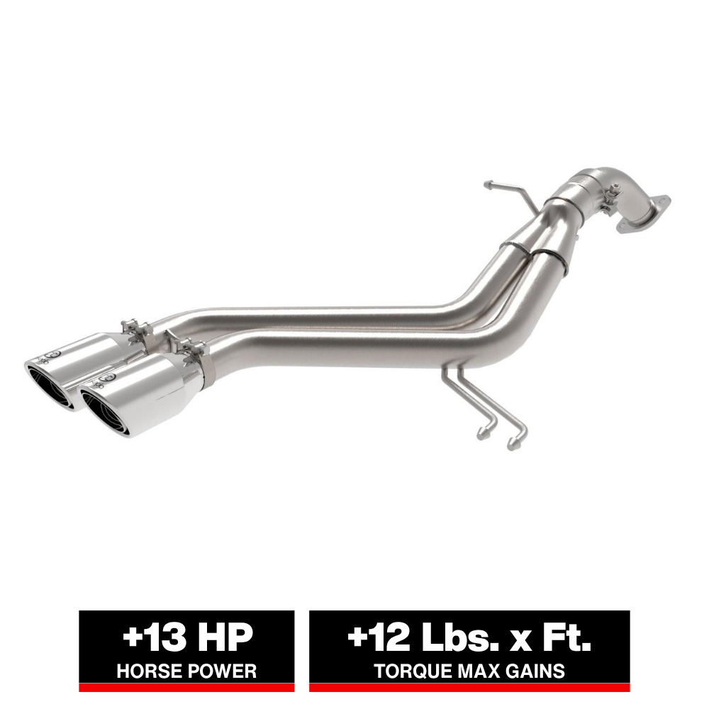 aFe Takeda 13-17 Hyundai Veloster L4-1.6L 2-1/2in 304 SS Axle-Back Exhaust w/ Polished Tips