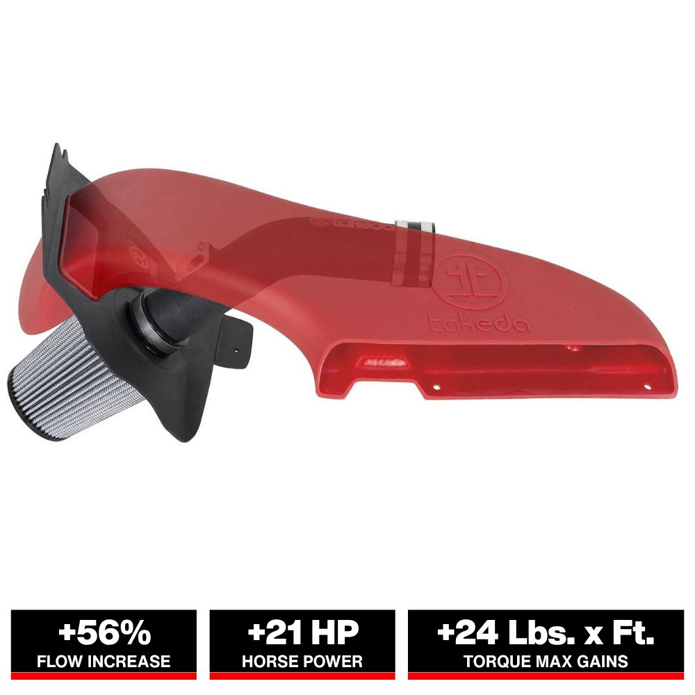 aFe Takeda Stage 2 Pro Dry S Cold Air Intake System 15-17 Subaru STI H4-2.5L (t)