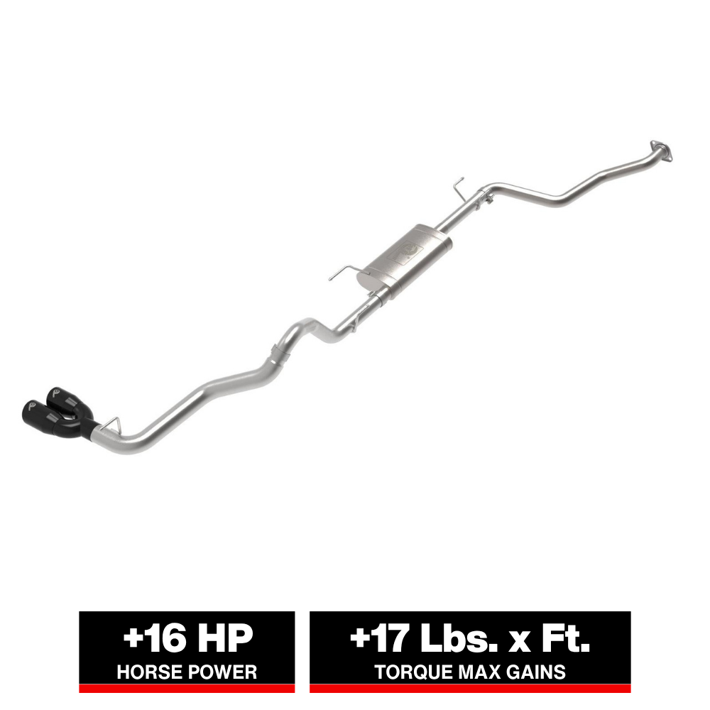 aFe 2024 Toyota Tacoma L4 2.4L Vulcan Series 2.5-3in 304 SS Steel Cat-Back Exhaust w/Black Tips