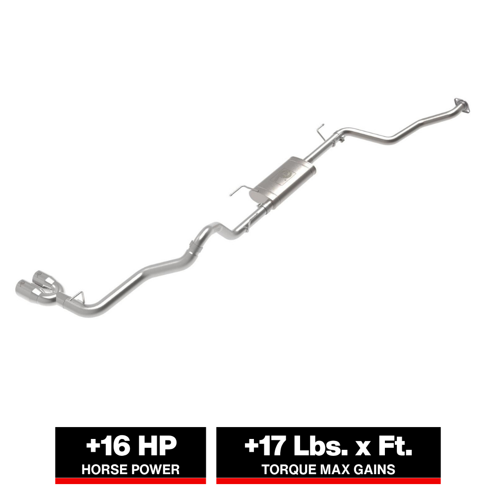 aFe 2024 Toyota Tacoma L4 2.4L Vulcan Series 2.5-3in 304 SS Steel Cat-Back Exhaust w/Polished Tips
