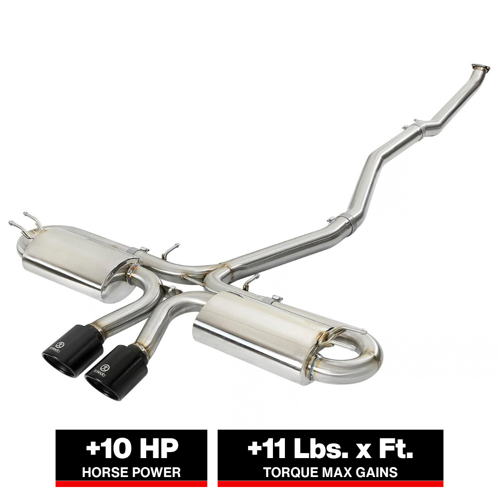 aFe Takeda 3in 304 SS Cat-Back Exhaust System w/ Blue Tips 2017 Honda Civic Si I4 1.5L (t)