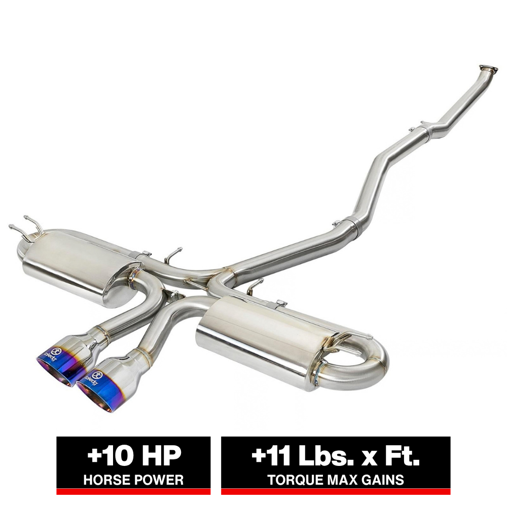 aFe Takeda 3in 304 SS Cat-Back Exhaust System w/ Blue Tips 2017 Honda Civic Si I4 1.5L (t)