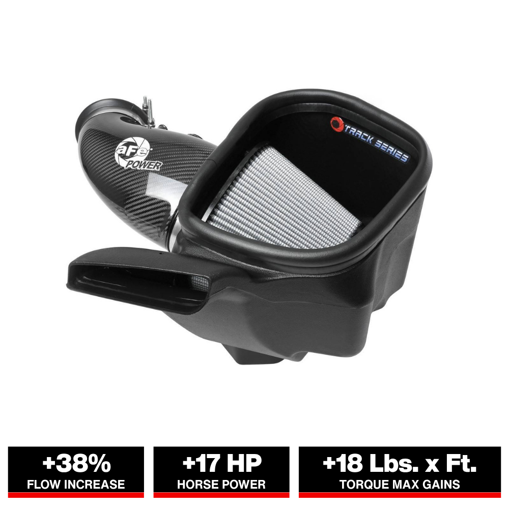 aFe 12-21 Jeep Grand Cherokee 6.4L Track Series Carbon Fiber Cold Air Intake w/Pro Dry S Filter