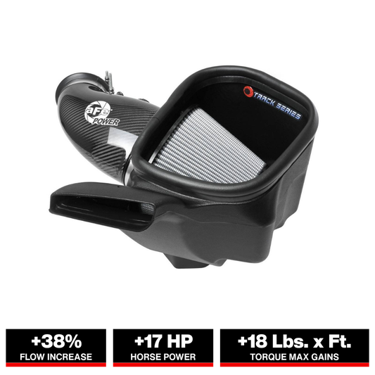 aFe 12-21 Jeep Grand Cherokee 6.4L Track Series Carbon Fiber Cold Air Intake w/Pro Dry S Filter
