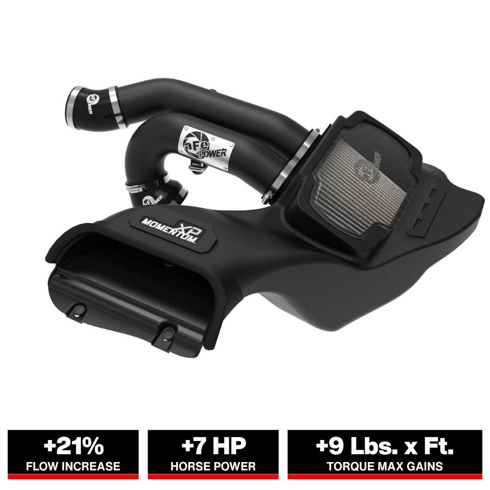 aFe 21-22 Ford F-150 Raptor V6-3.5L(tt) Momentum XP Cold Air Intake System Blk w/ Pro Dry S Filter