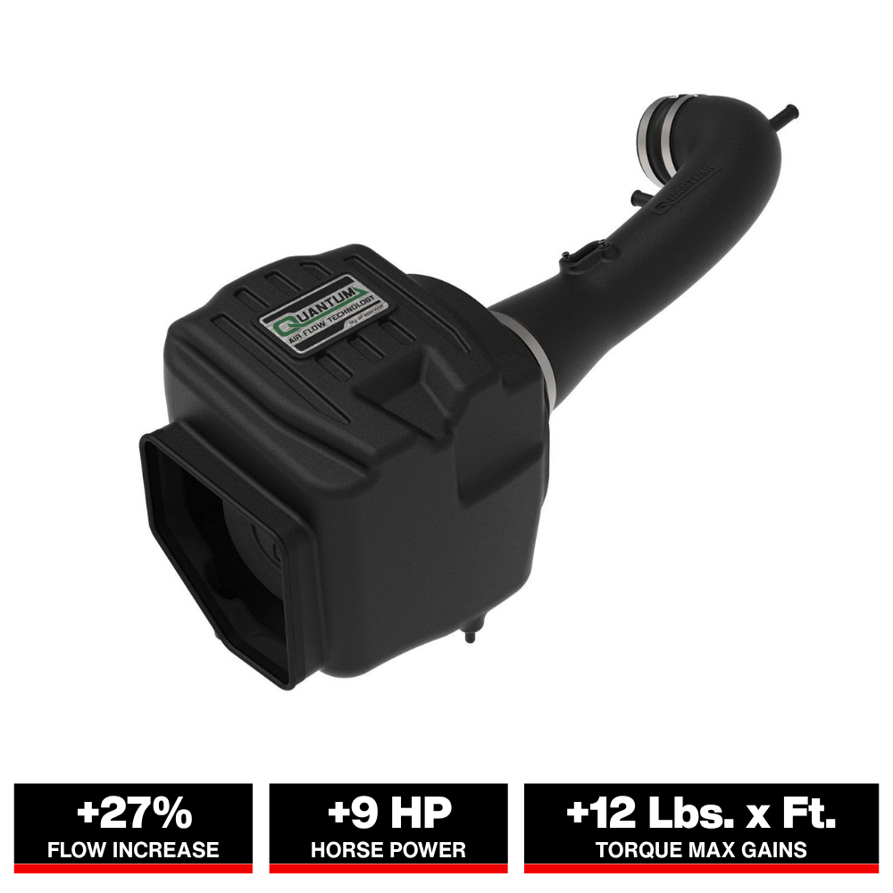 aFe Quantum Cold Air Intake System w/ Pro Dry S Media 14-19 GM Silverado / Sierra 1500 V8-5.3/6.2L