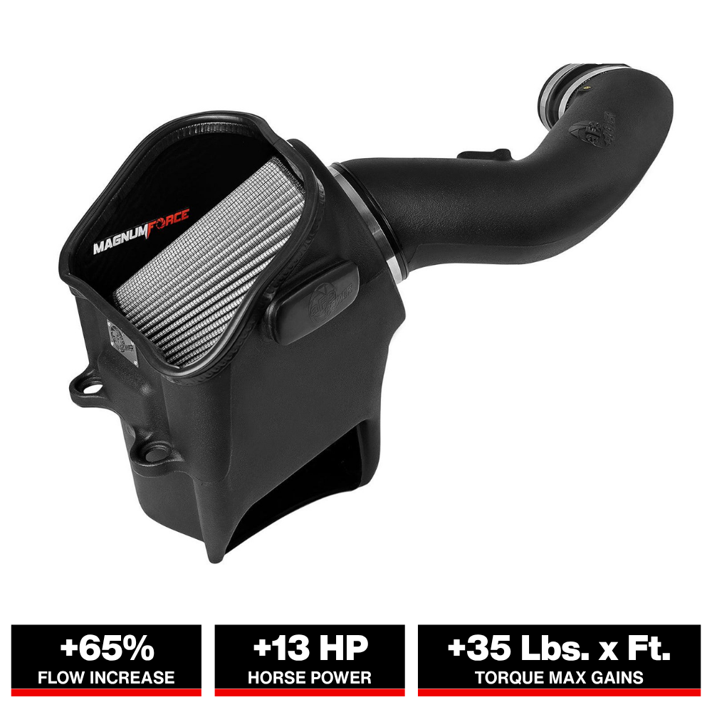 aFe Magnum FORCE Stage-2 Pro DRY S Cold Air Intake System 17-18 Ford Diesel Trucks V8-6.7L (td)