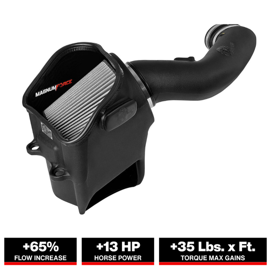 aFe Magnum FORCE Stage-2 Pro DRY S Cold Air Intake System 17-18 Ford Diesel Trucks V8-6.7L (td)