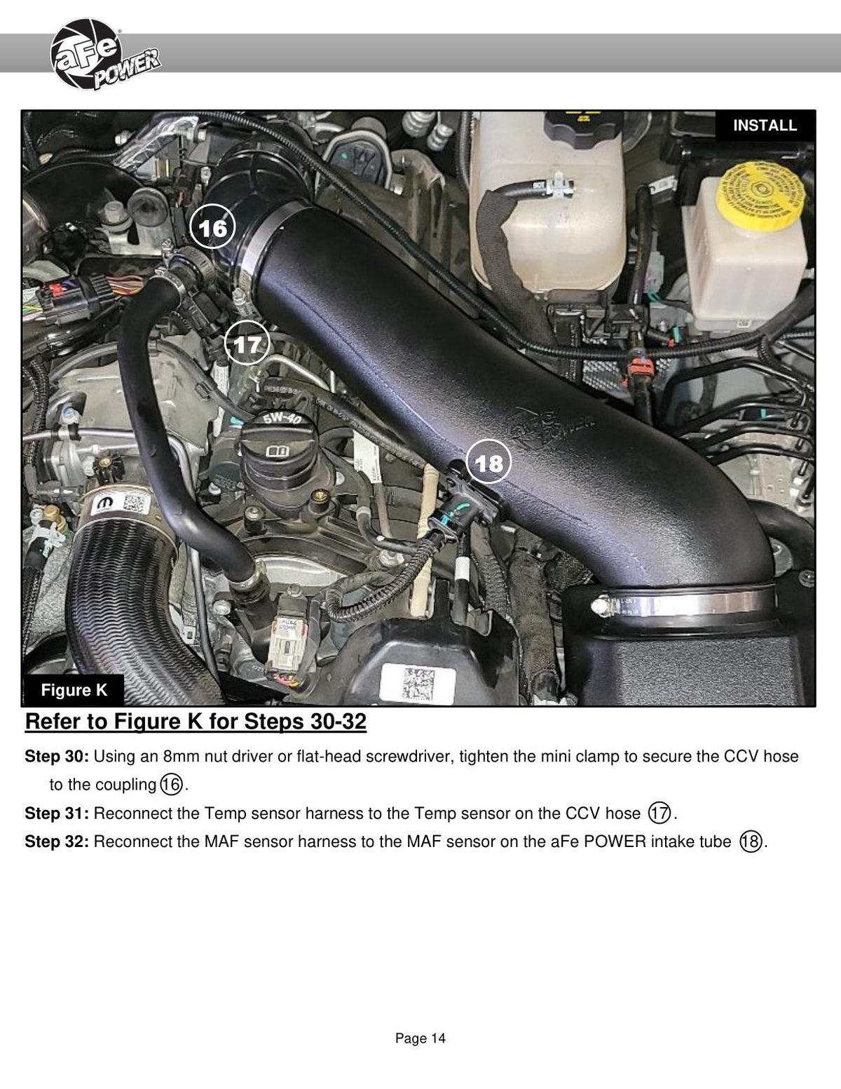 aFe Rapid Induction Cold Air Intake System w/Pro DRY-S Filter 20-21 Jeep Wrangler V6 3.0L