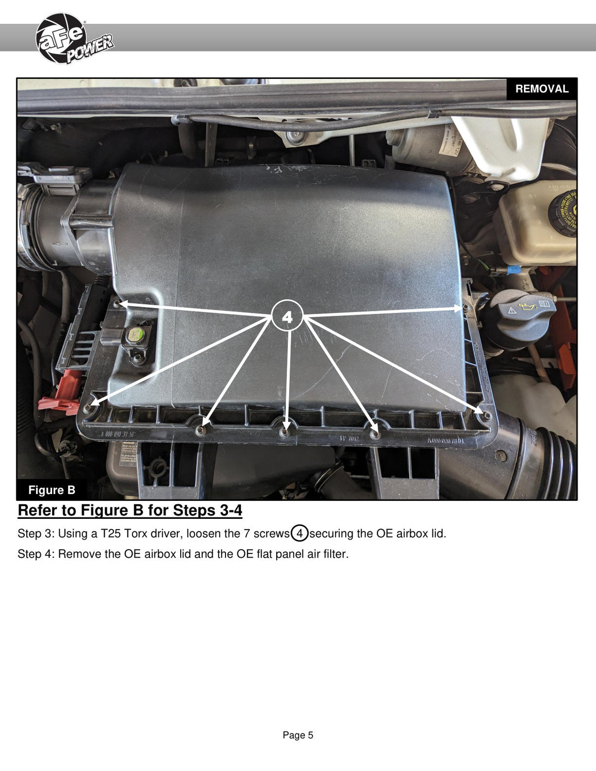 aFe Rapid Induction Pro 5R Cold Air Intake System 14-17 Mercedes-Benz Sprinter 2500/3500 L4-2.1L