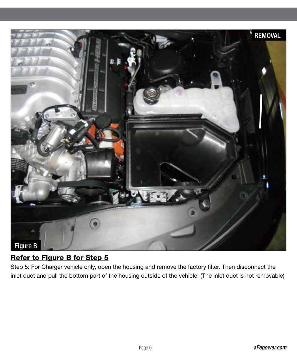 aFe Momentum Air Intake System PRO 5R w/ Extra Filter 2015 Dodge Challenger SRT Hellcat 6.2L (sc)