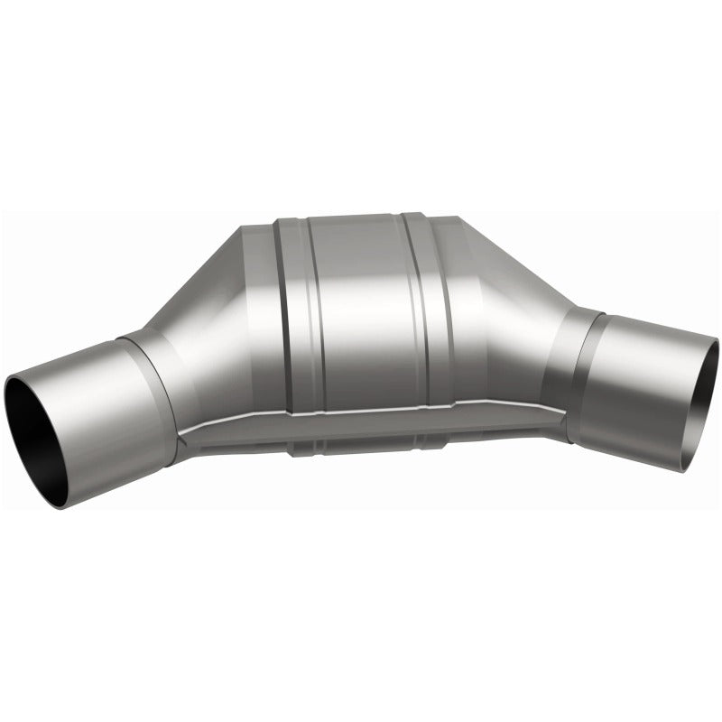 MagnaFlow Universal Catalytic Converter 2.25 inch Angled O/O PC2 Front