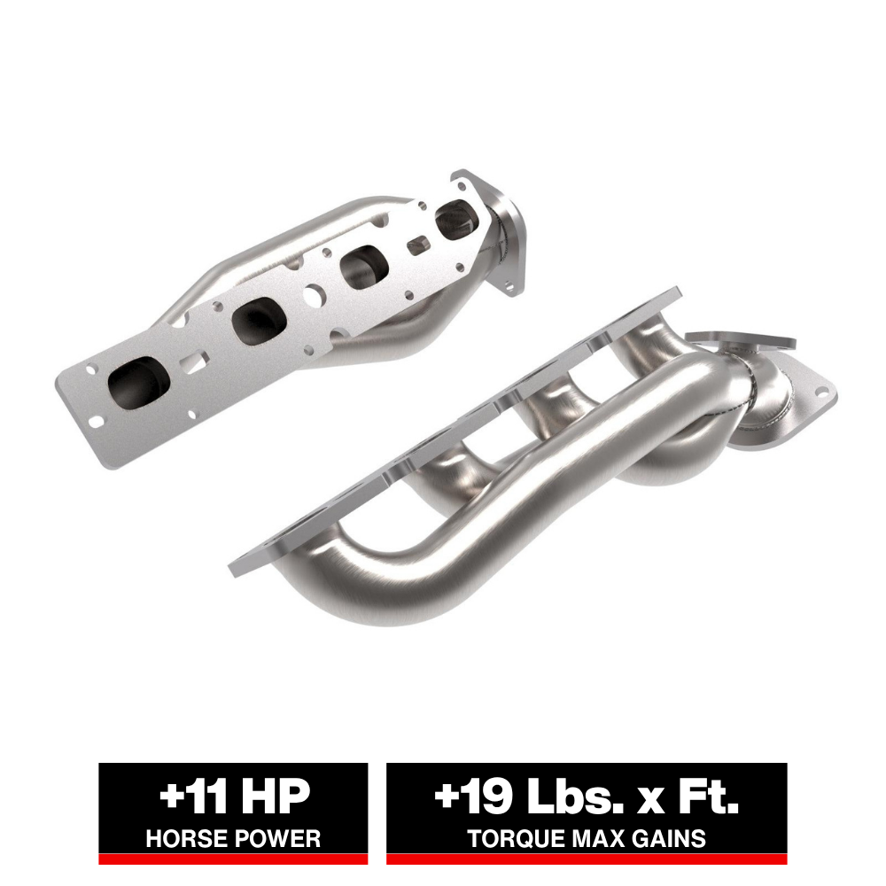 aFe Power Twisted Steel 304SS Shorty Header 19-21 Ram 2500/3500 V8-6.4L