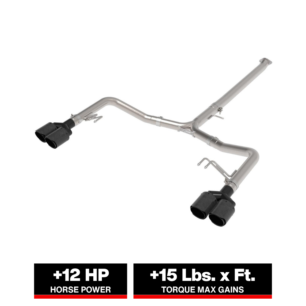aFe Takeda 21-24 Kia K5 GT L4-2.5L (t) SS Axle-Back Exhaust System w/ Carbon Fiber Tips
