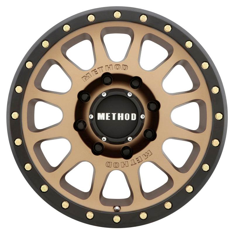 (set of 4) Method Wheels MR305-HD Bronze - Matte Black Lip | 18x9" +18mm | 8x170mm Wheel